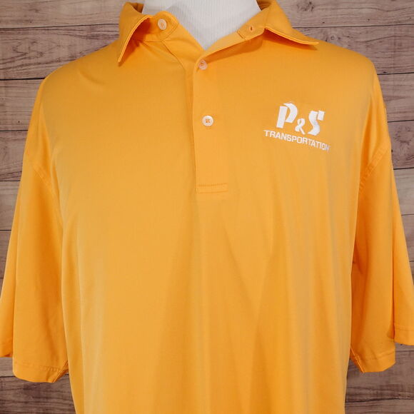 DONALD ROSS SPORTSWEAR ORANGE SHORT SLEEVE GOLF POLO SHIRT MENS 2XL XXL - Picture 1 of 7